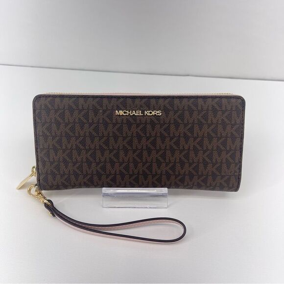 Michael Kors Continental Wallet/Wristlet NWT Powder Blush - Picture 2 of 7